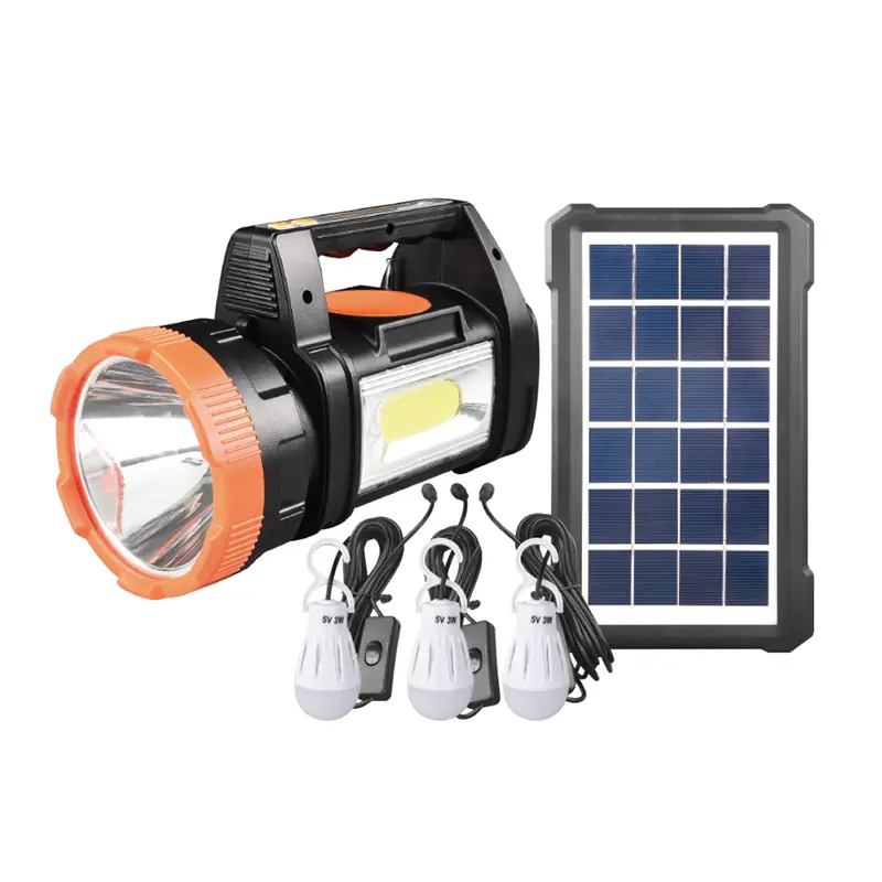 کیت اسپات لایت خورشیدی قابل شارژ 30 واتی COB
